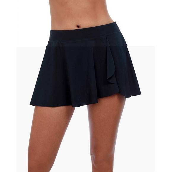 NEW PROFILE BY GOTTEX ruffle flyaway swim skirt in tutti frutti black - Picture 1 of 2